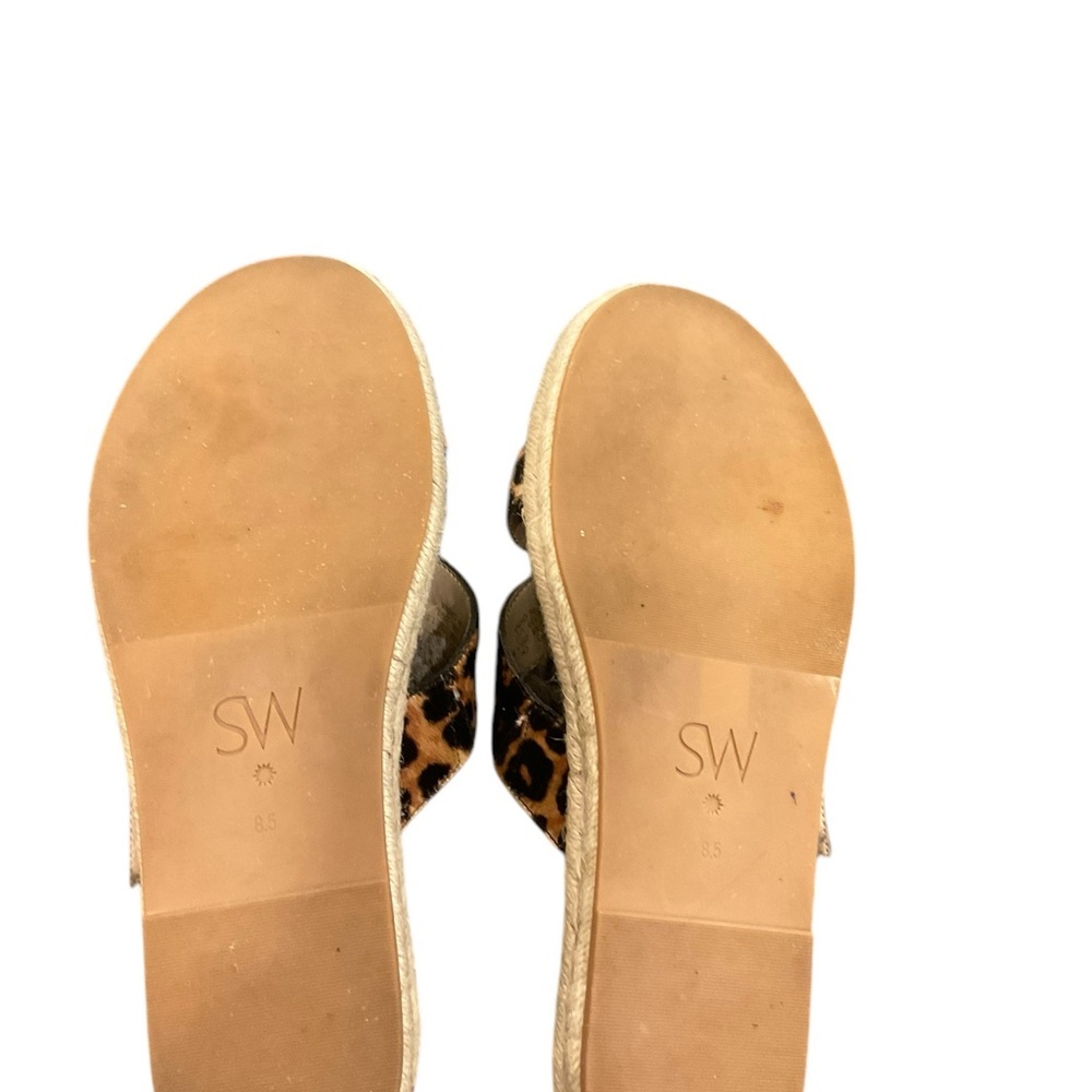 Stuart Weitzman Women’s Ponyhair Animal Print Espadrilles Flat Women's Size: 8.5 - Picture 10 of 10